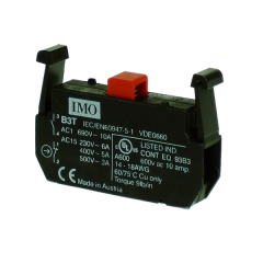 Clip on push button 1NC for