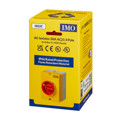 Enclosed AC Isolator 4 Pole 20 Amp