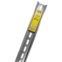 DIN-RAIL 1 METRE LENGTH SLOTTED