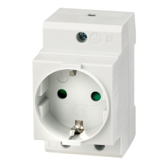DinRail Mounted Euro Socket Adapter